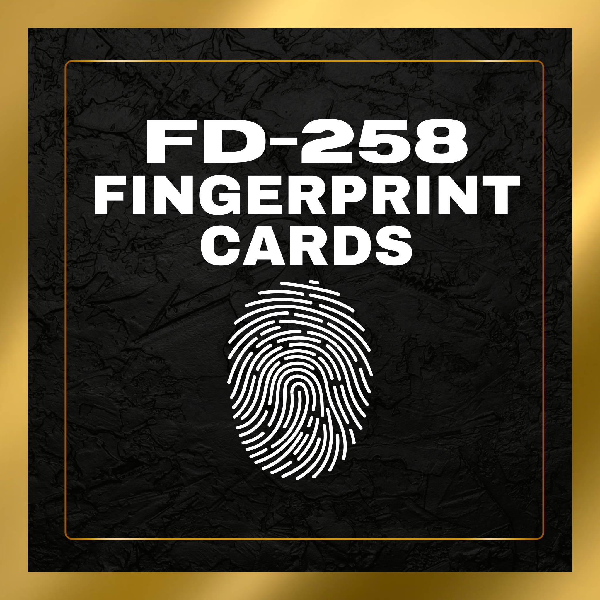FD-258 Fingerprint Cards