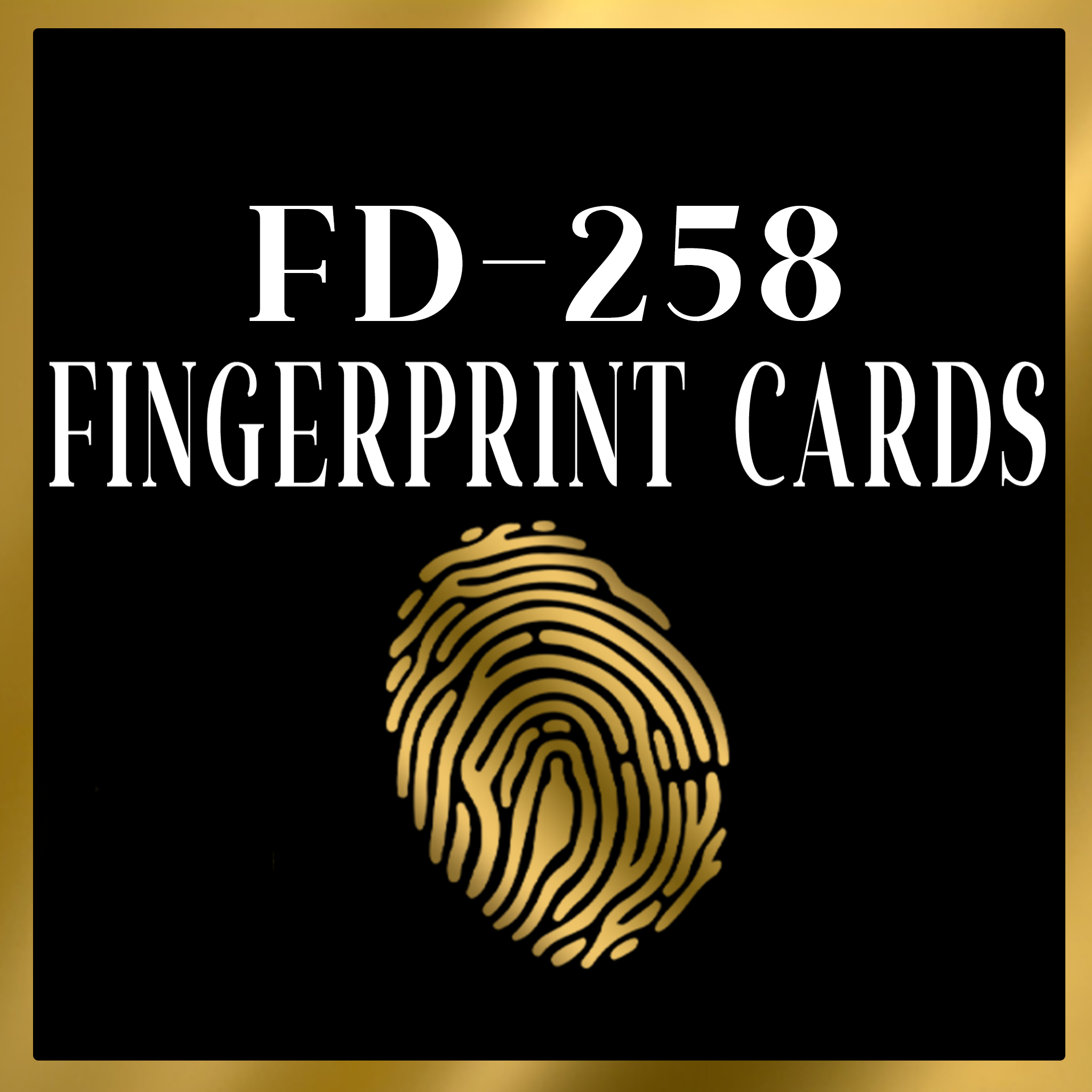 FD-258 Fingerprint Cards – Next Level Fingerprinting